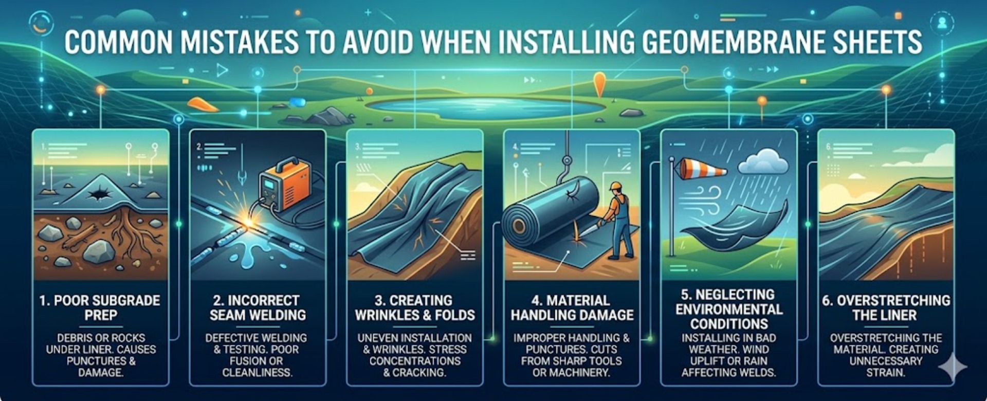 Common Mistakes to Avoid When Installing Geomembrane Sheets