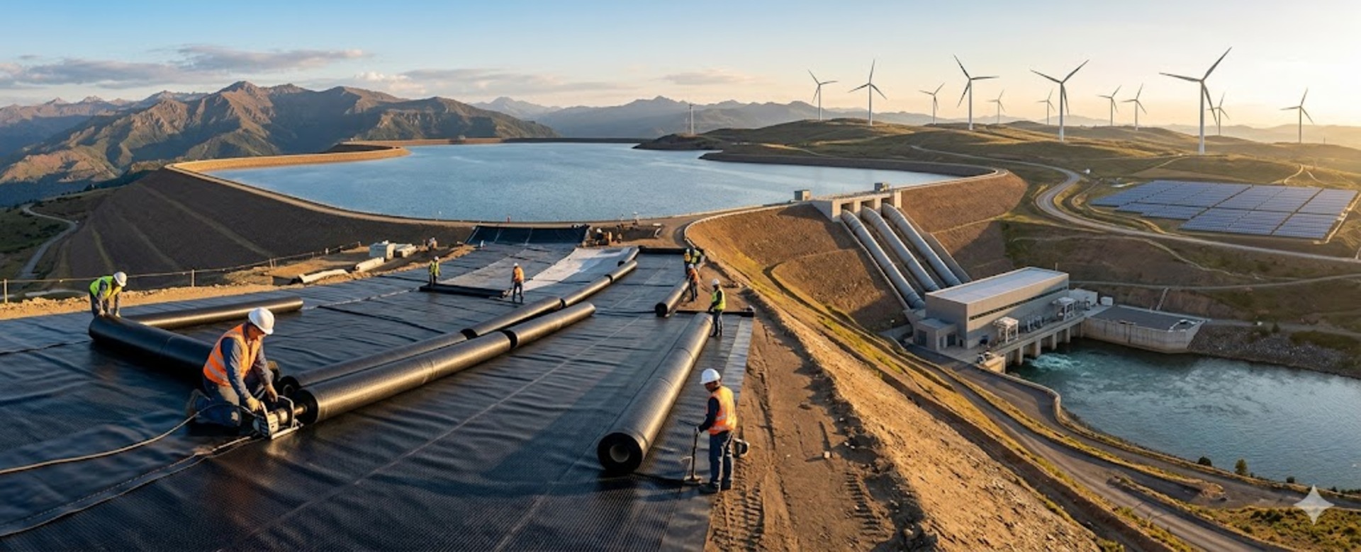 Geomembrane Sheets in Renewable Energy Infrastructure  Projects