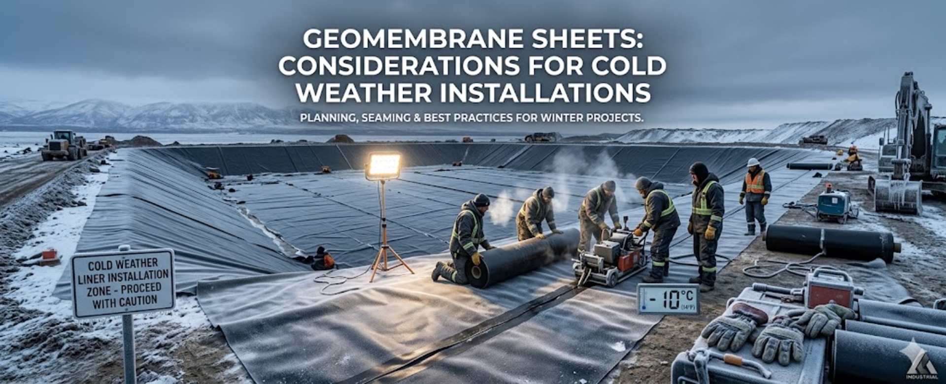 Geomembrane  Sheets: Considerations for Cold Weather Installations