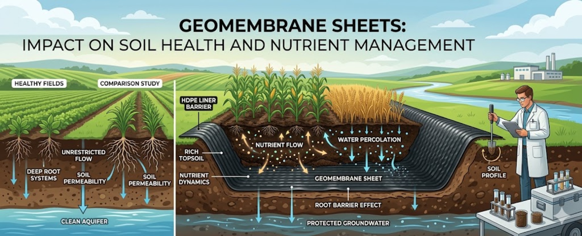 Geomembrane Sheets: Impact on Soil Health and Nutrient Management