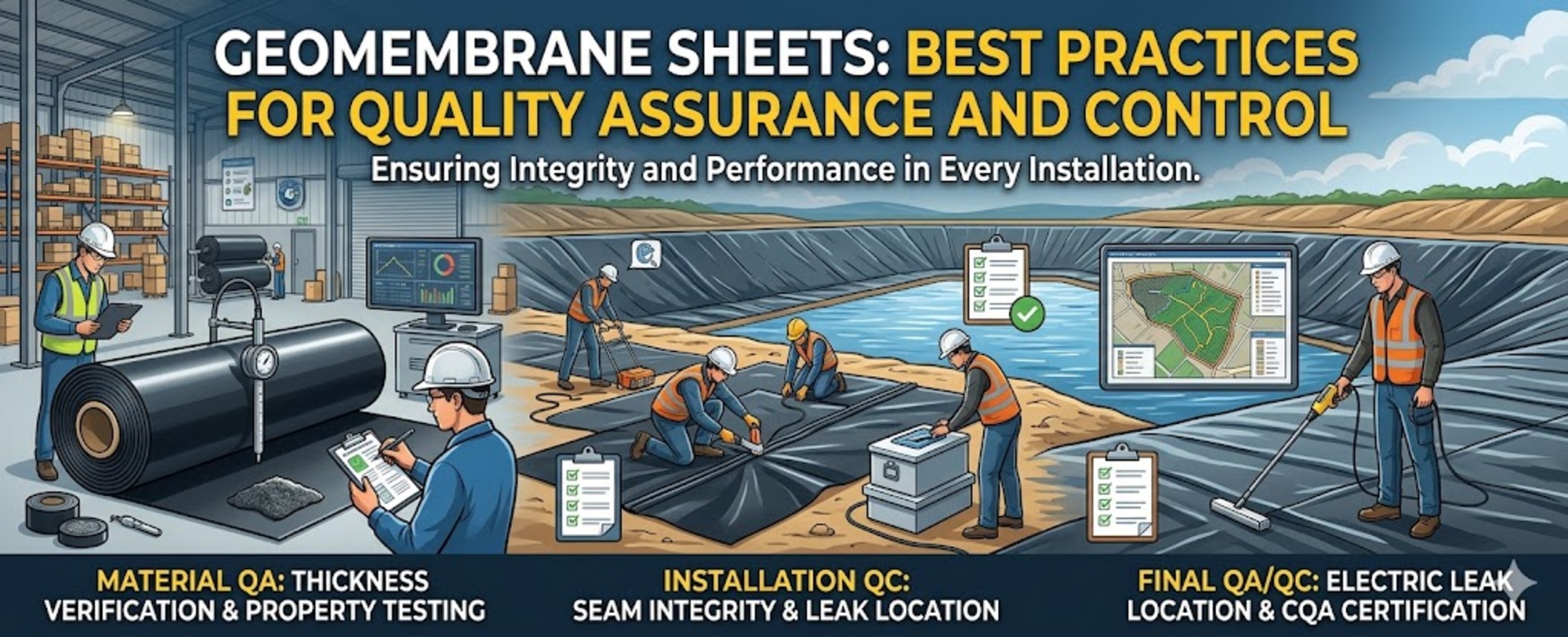 Geomembrane  Sheets: Best Practices for Quality Assurance and Control