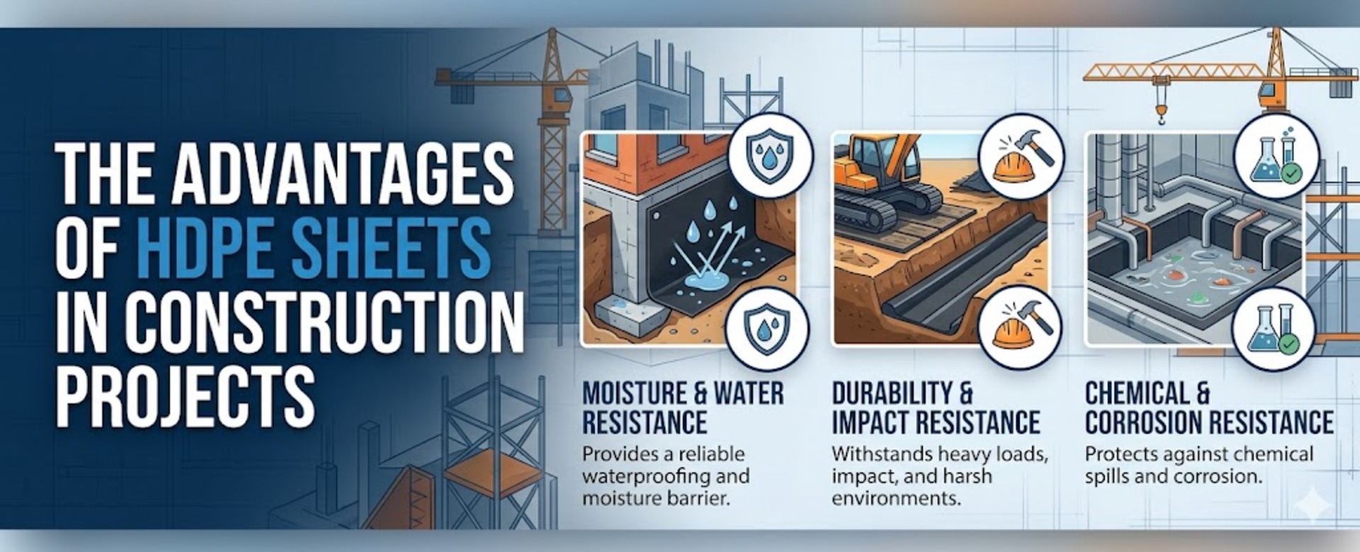 The  Advantages of Using HDPE Sheets in Construction Projects