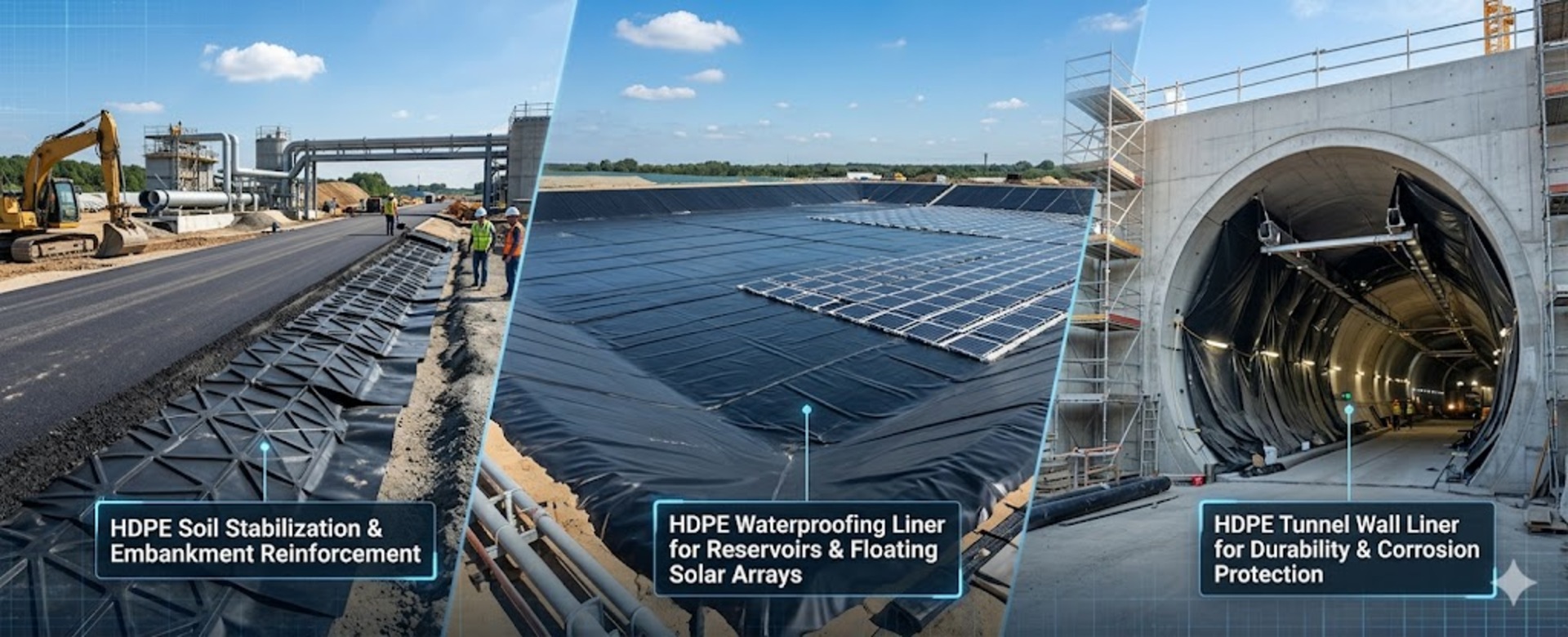 Innovative  Applications of HDPE Sheets in Infrastructure Projects