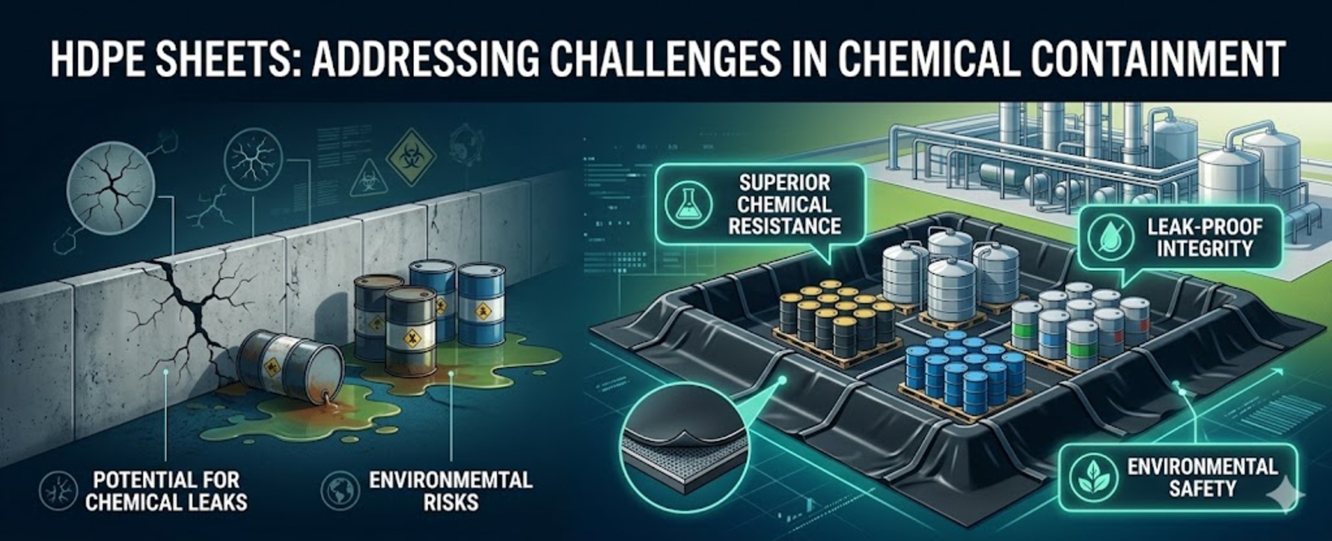HDPE Sheets: Addressing Challenges in Chemical Containment