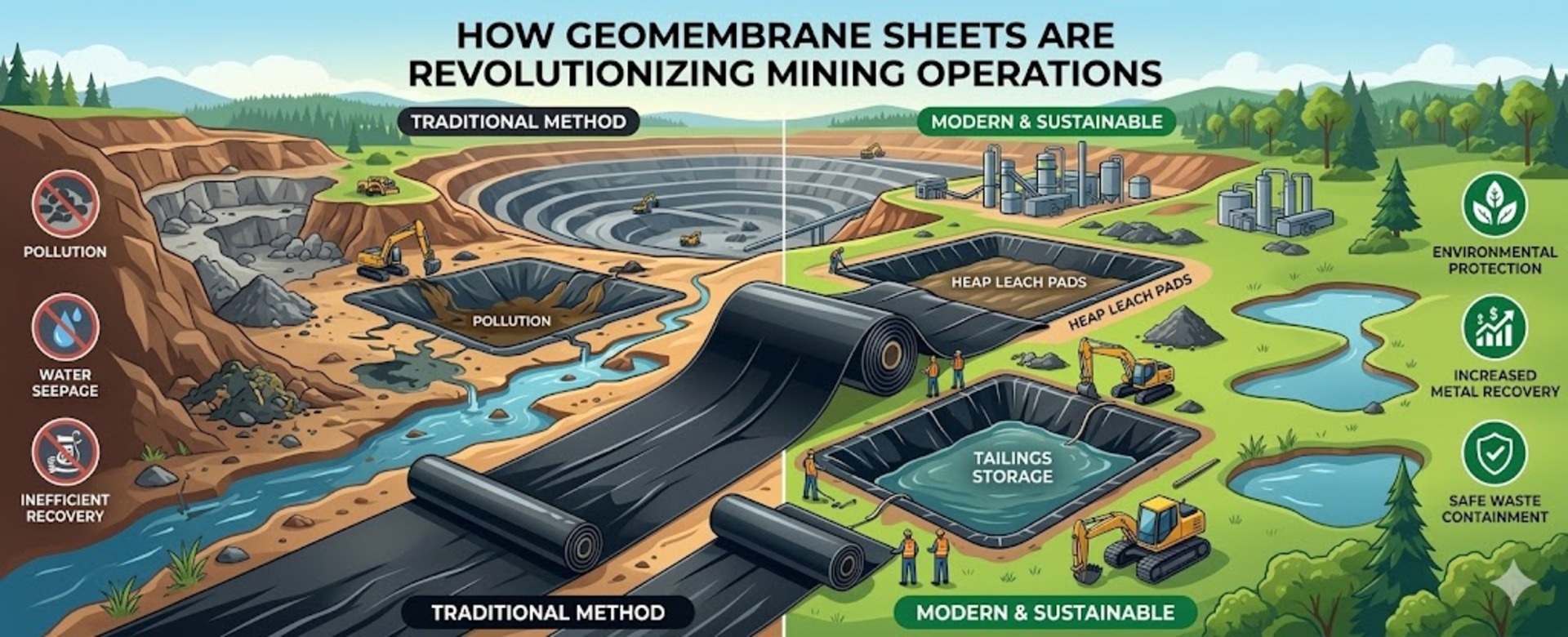 How Geomembrane Sheets Are Revolutionizing Mining Operations