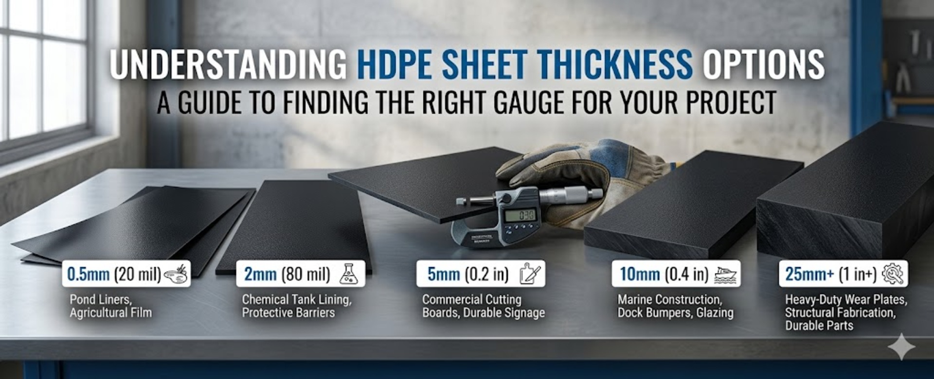 HDPE  Sheets: Understanding Different Thickness Options