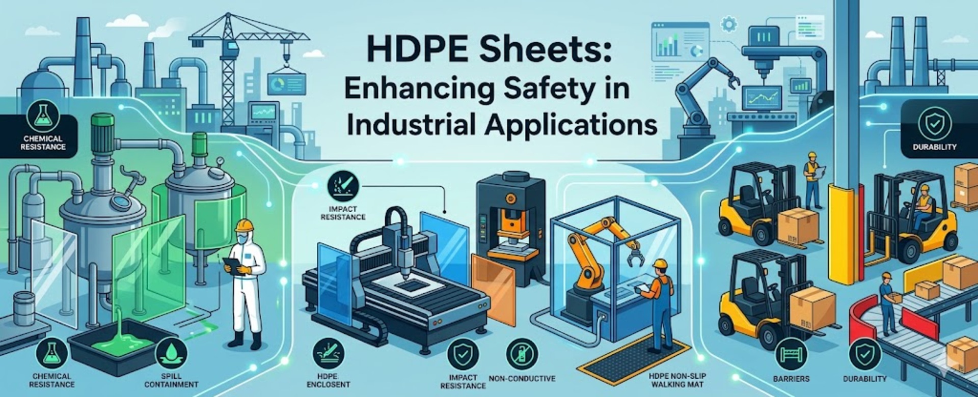 HDPE  Sheets: Enhancing Safety in Industrial Applications
