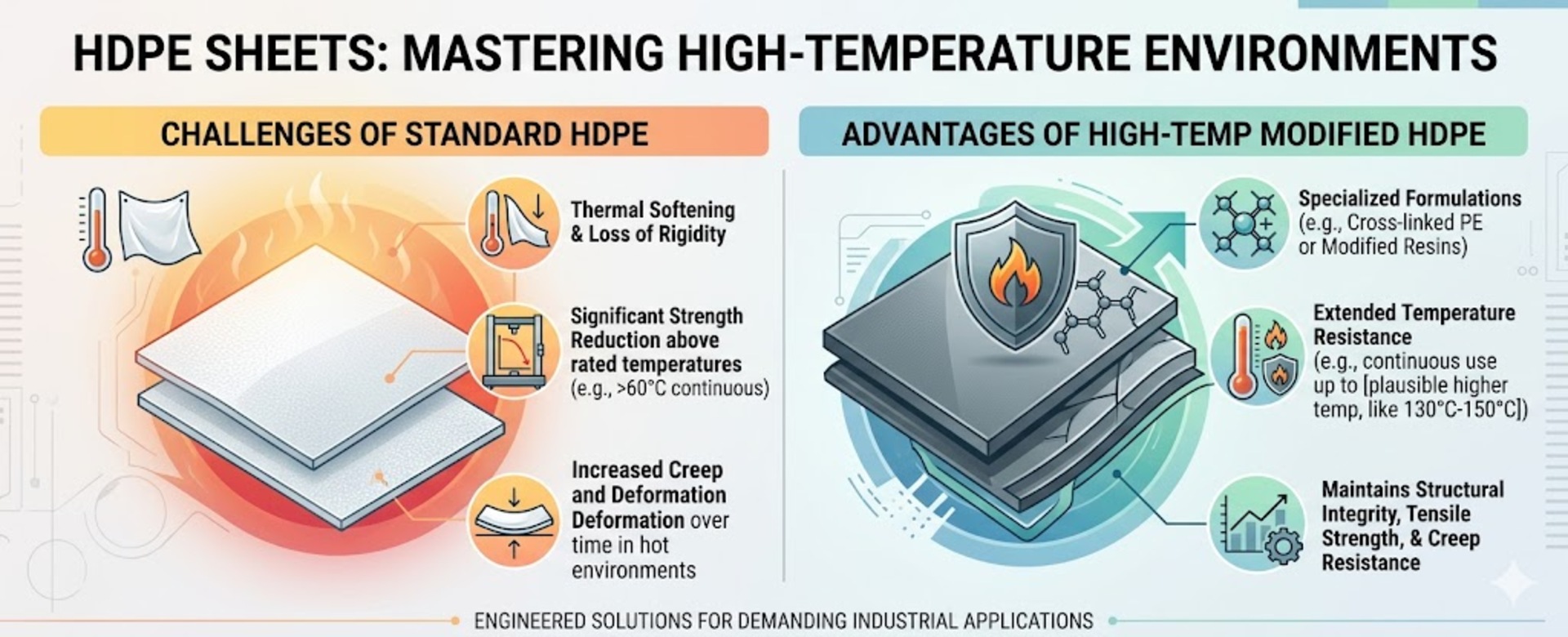 HDPE  Sheets: Addressing Challenges in High-Temperature Environments