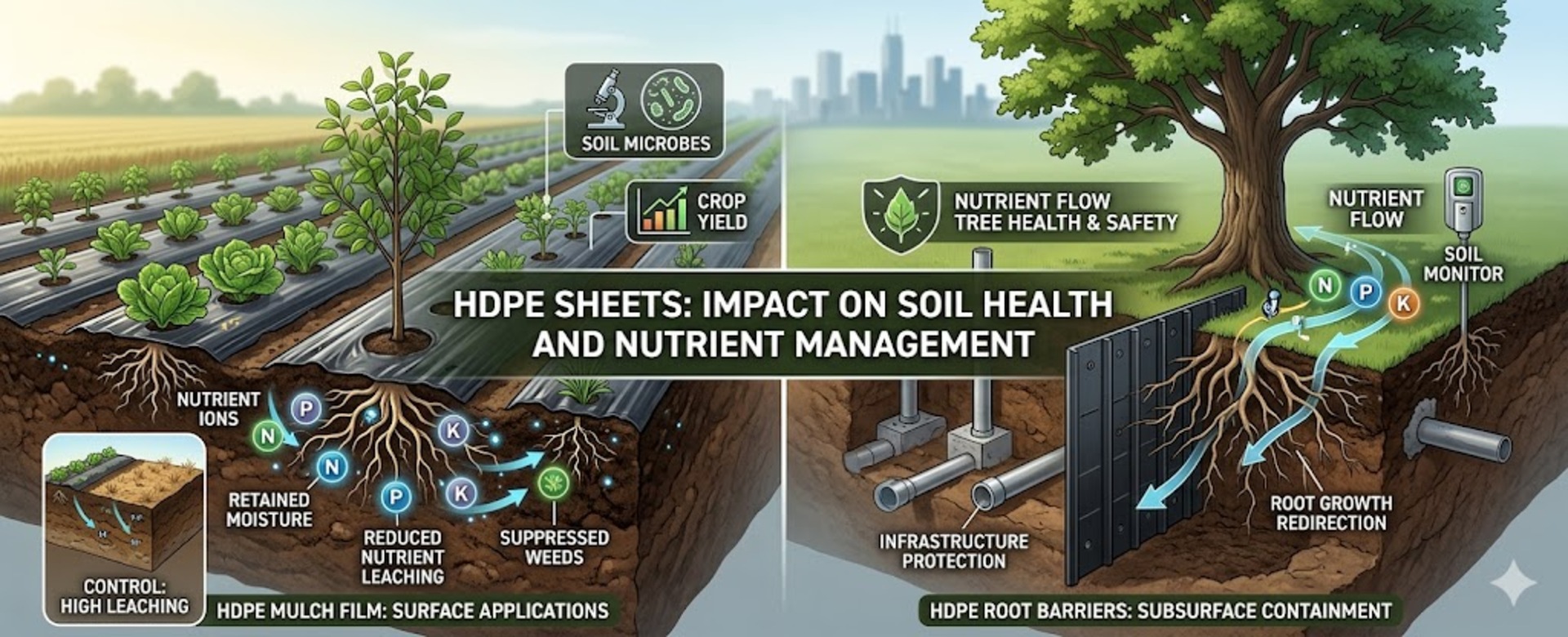 HDPE  Sheets: Impact on Soil Health and Nutrient Management