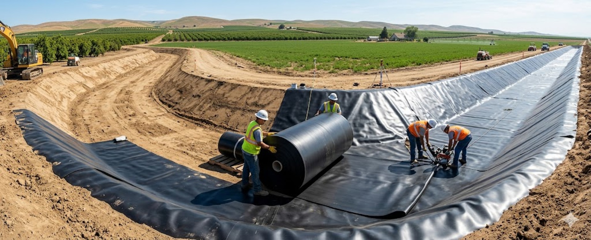 HDPE Sheets: Role in Building Irrigation Canals and  Channels