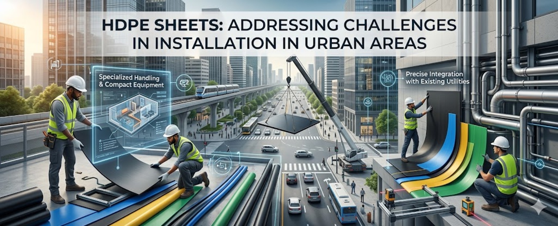 HDPE  Sheets: Addressing Challenges in Installation in Urban Areas