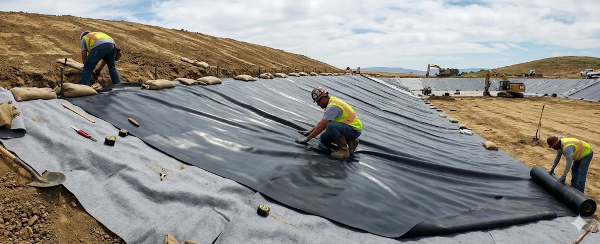 Pond  Liners: Addressing Challenges in Installation on Sloped Surfaces