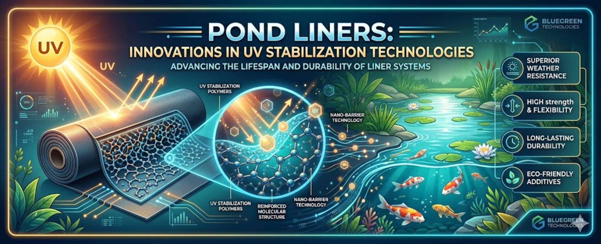 Pond  Liners: Innovations in UV Stabilization Technologies