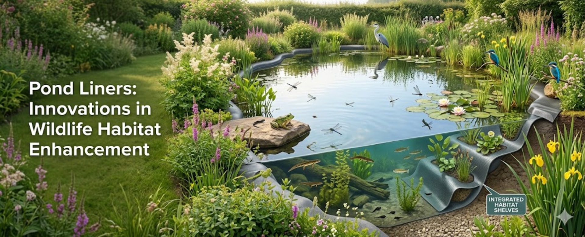Pond  Liners: Innovations in Wildlife Habitat Enhancement