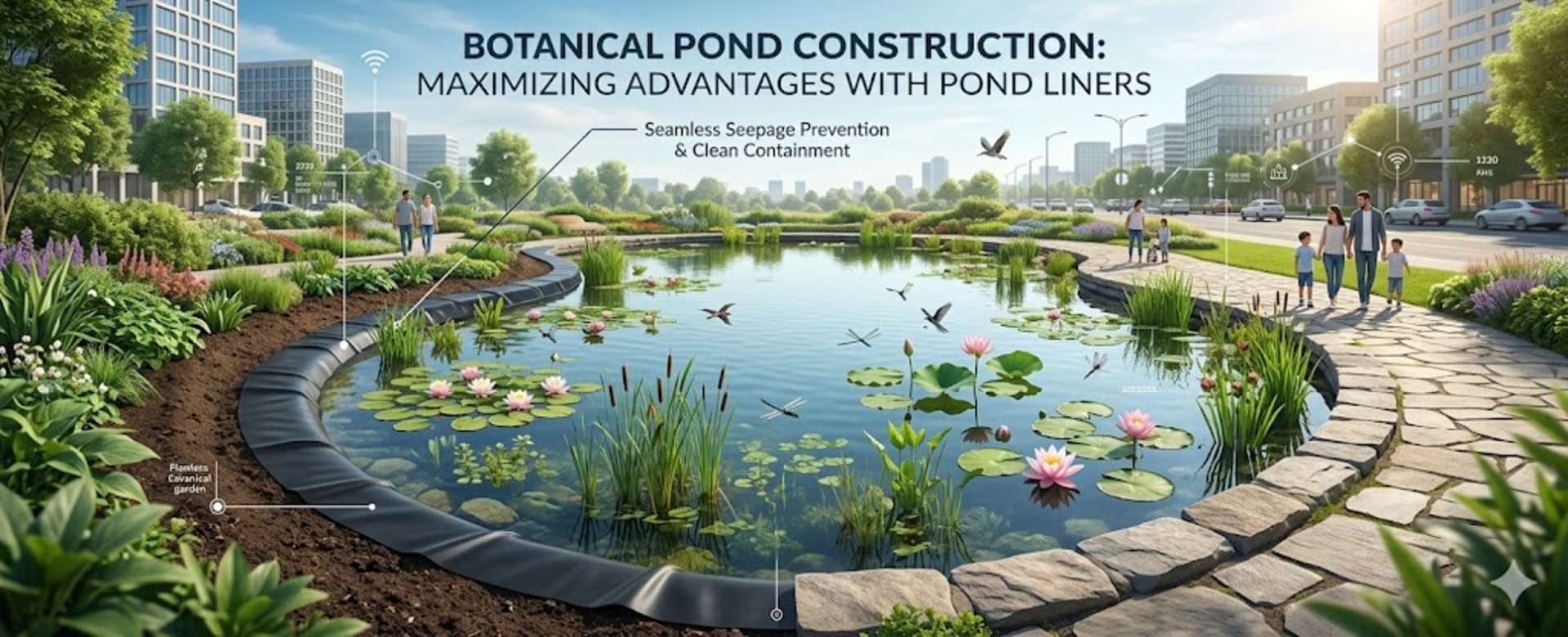 Pond  Liners: Advantages in Constructing Botanical Ponds