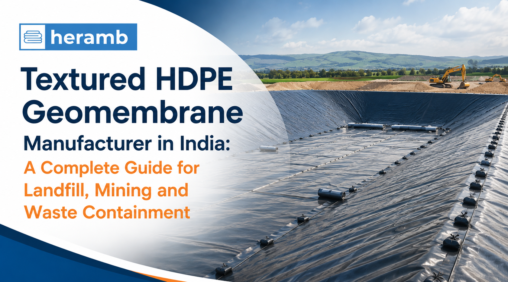 Textured HDPE Geomembrane Manufacturer in India: A Complete Guide for Landfill, Mining and Waste Containment