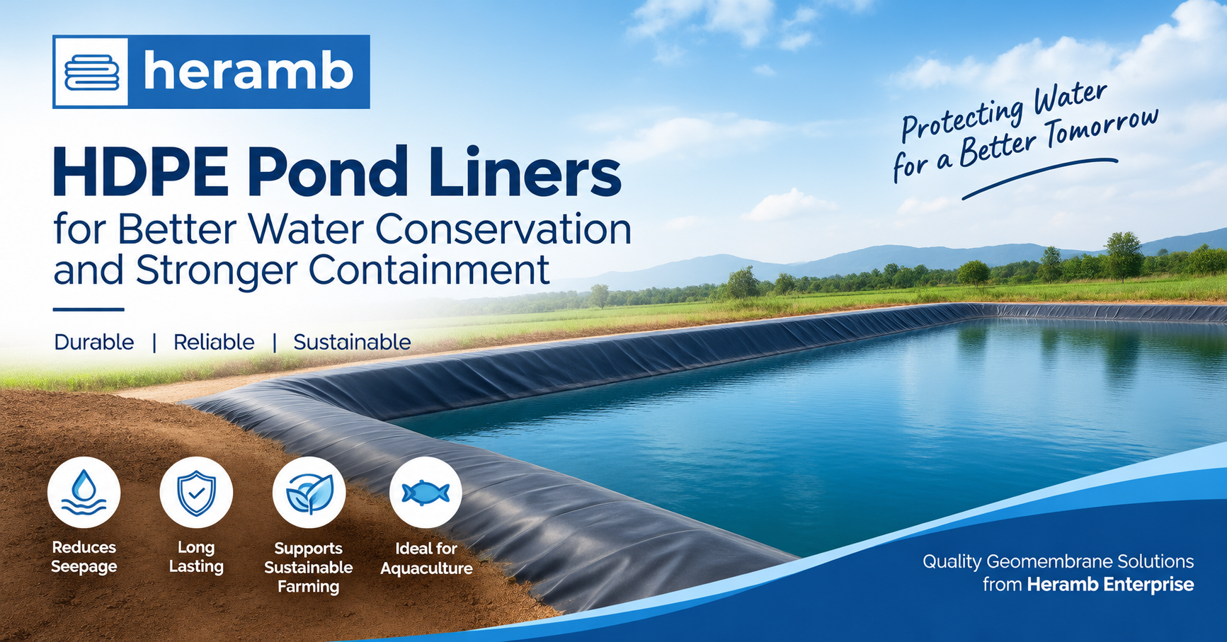 HDPE Pond Liners: Practical Tips on Water Conservation and Pond Protection